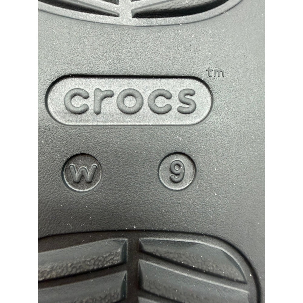 Crocs Women's Size 9 Brooklyn Strappy Low Wedge Sandals Black 0769 - Picture 5 of 5